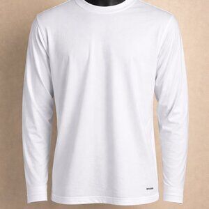 Dri-Star White Athletic Long-Sleeve Shirt – Men’s Size Large